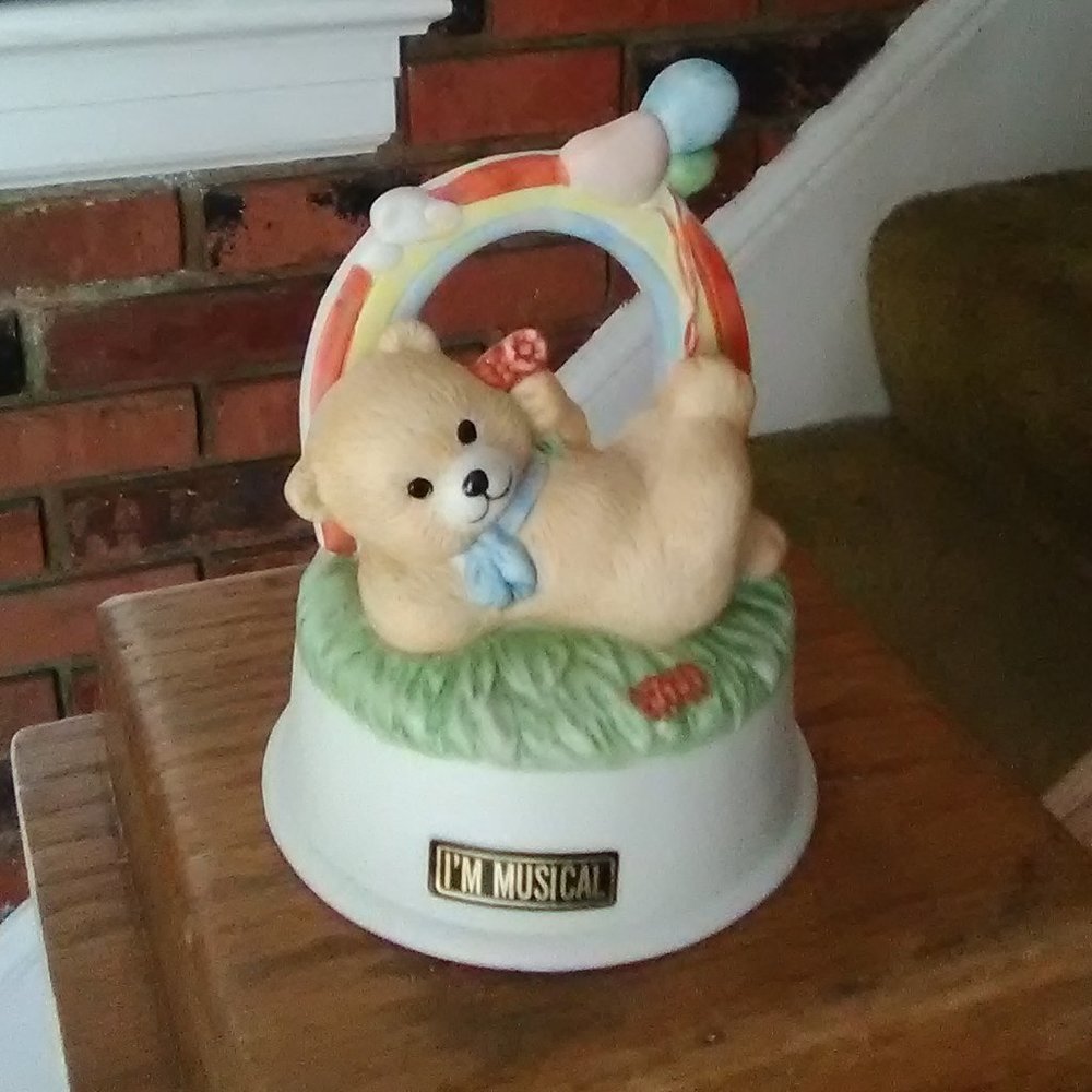 Teddy Bear Musical Figurine
